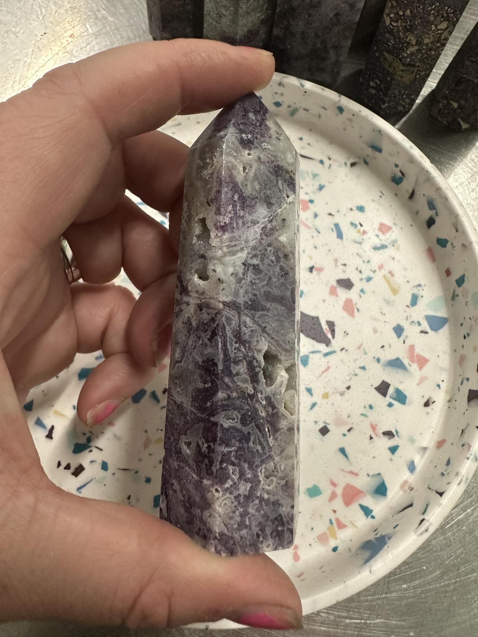 Purple Sphalerite Point