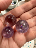 Amethyst Sphere with Rainbow