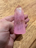 Pink Aura Quartz Point