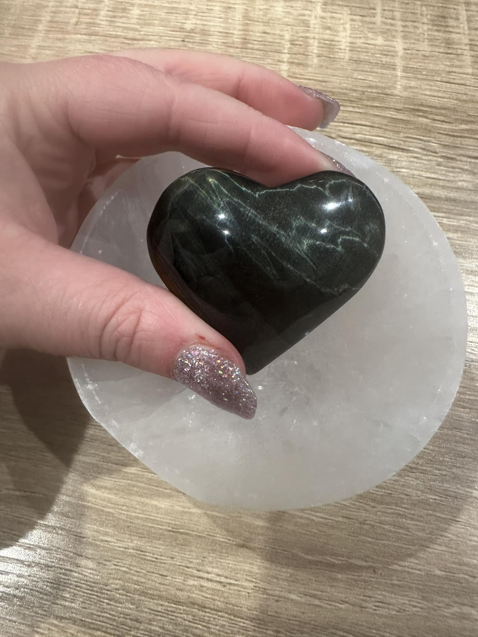 Blue Tiger Eye Heart