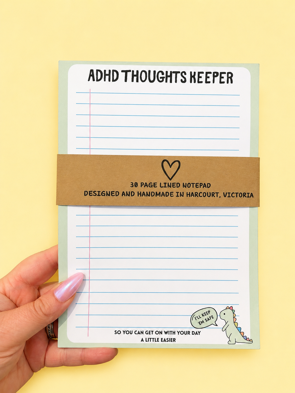 ADHD Thoughts Keeper Notepad