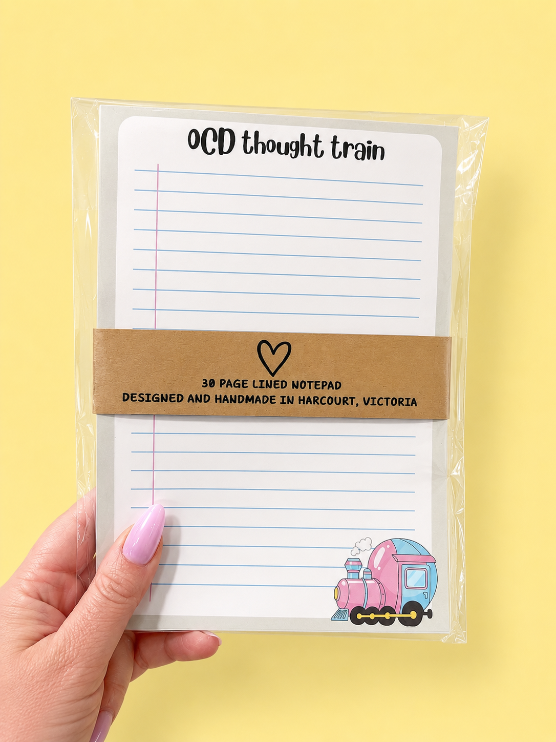 'OCD thought train' Notepad