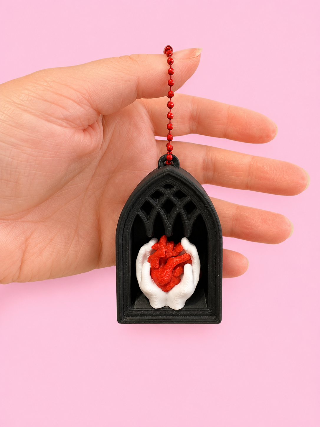 Single Gothic Book Nook Fidget Clicker Keychains