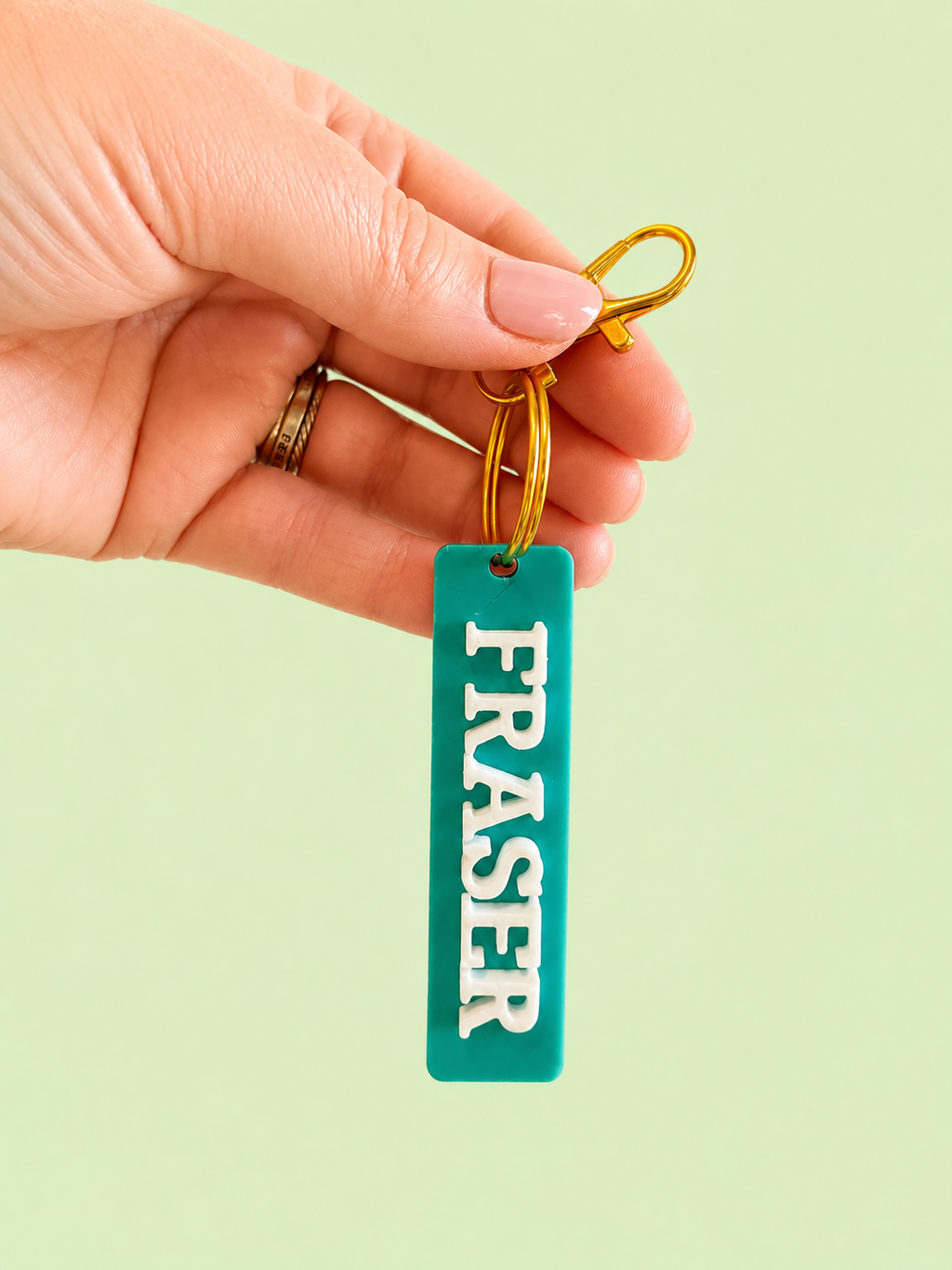 Custom Name Keyring/Bag Tag