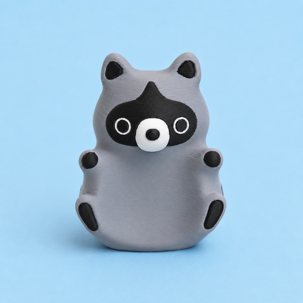 Raccoon Printed Worry Stone
