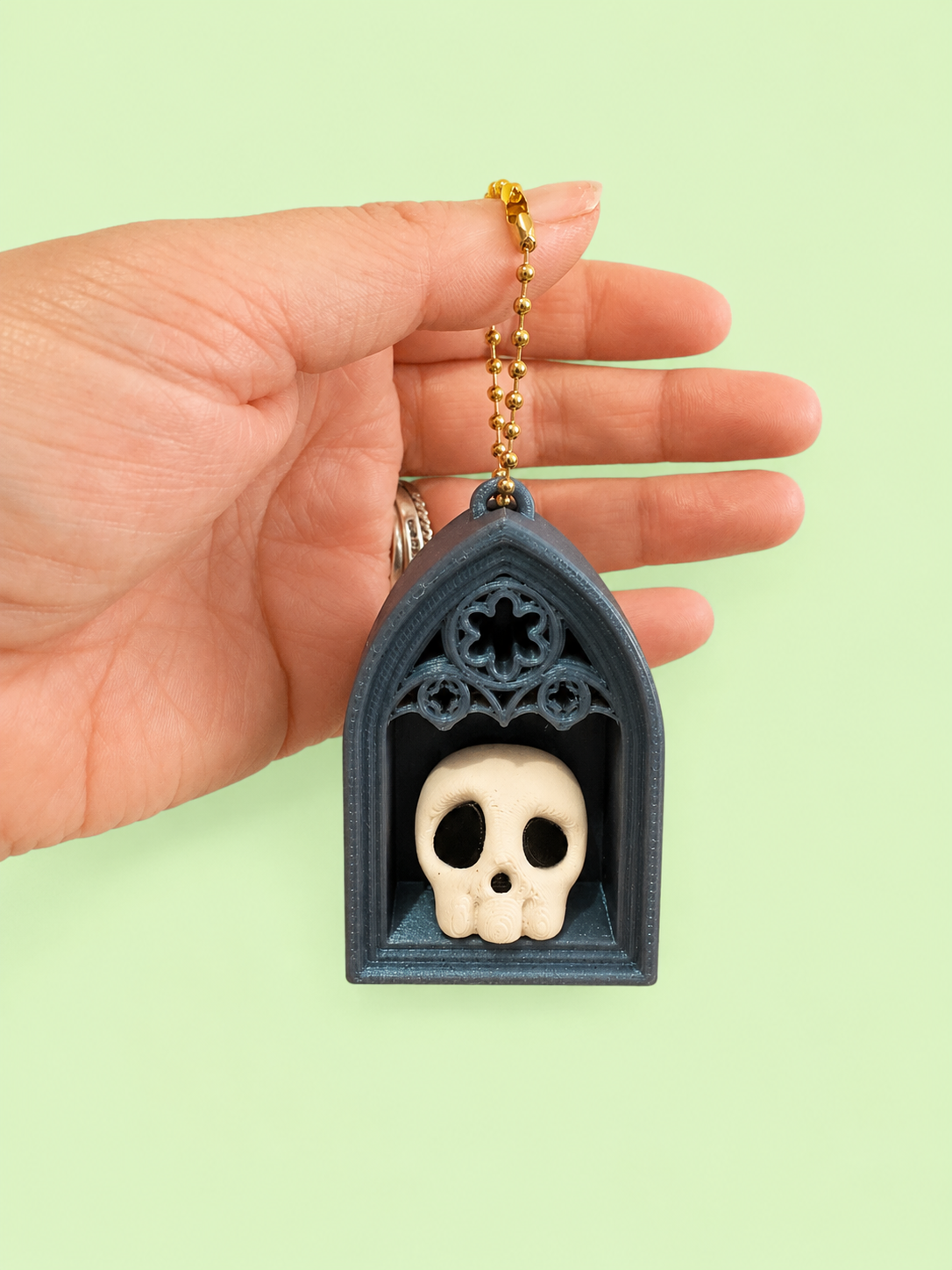 Single Gothic Book Nook Fidget Clicker Keychains